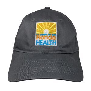 Florida Health Strapback Hat Gray One Size Adjustable Embroidered Port & Company